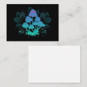 Paddenstoelen in struiken contactkaartje (Voorkant / Achterkant)