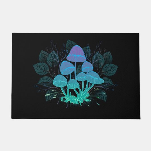 Paddenstoelen in struiken deurmat (Voorkant)