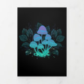 Paddenstoelen in struiken drieluik uitnodiging (Cover)