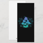 Paddenstoelen in struiken feestdagenkaart (Voorkant / Achterkant)