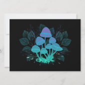 Paddenstoelen in struiken feestdagenkaart (Voorkant)