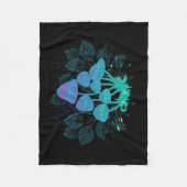 Paddenstoelen in Struiken Fleece Deken (Voorkant)