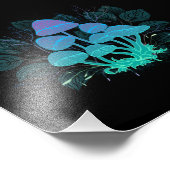 Paddenstoelen in struiken foto afdruk (Hoek)