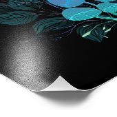 Paddenstoelen in struiken foto afdruk (Hoek)