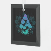 Paddenstoelen in Struiken Glas Ornament (Voorkant links)