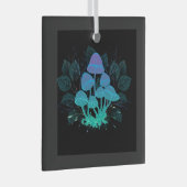 Paddenstoelen in Struiken Glas Ornament (Voorkant Rechts)