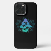 Paddenstoelen in struiken iPhone hoesje (Achterkant)