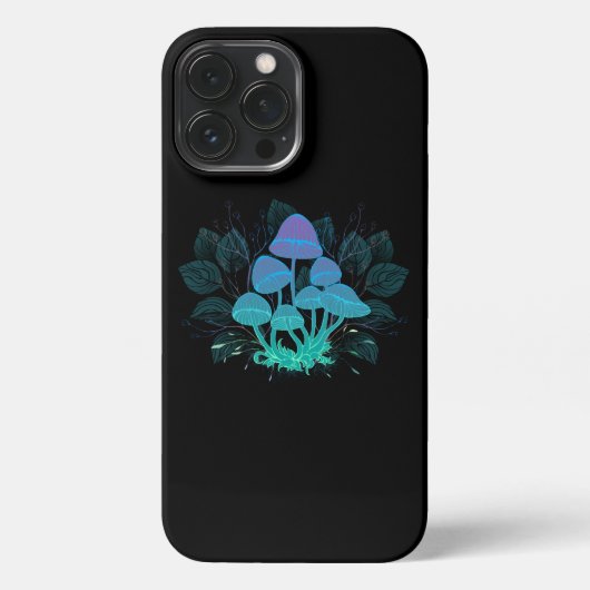 Paddenstoelen in struiken iPhone hoesje (Achterkant)
