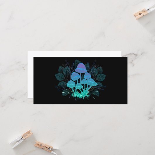 Paddenstoelen in Struiken Kaart (Voorkant / Achterkant in situ)