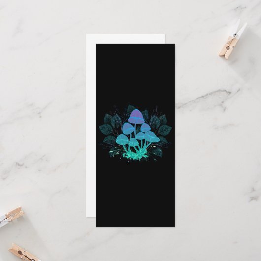 Paddenstoelen in struiken kaart (Voorkant / Achterkant in situ)