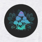 Paddenstoelen in struiken labels (Design 2)