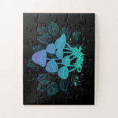 Paddenstoelen in struiken legpuzzel (Verticaal)
