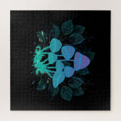 Paddenstoelen in struiken legpuzzel (Horizontaal)