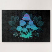 Paddenstoelen in struiken legpuzzel (Horizontaal)
