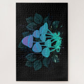 Paddenstoelen in struiken legpuzzel (Verticaal)