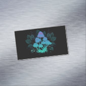 Paddenstoelen in struiken magnetisch visitekaartje (Voorbeeld)