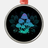 Paddenstoelen in Struiken Metalen Ornament (Voorkant)