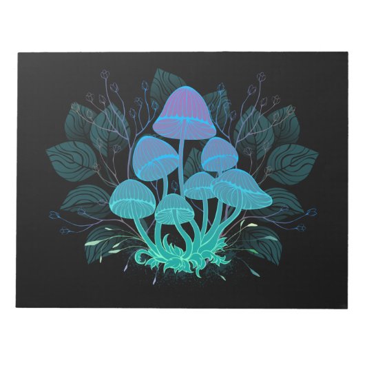 Paddenstoelen in struiken notitieblok (Voorkant)