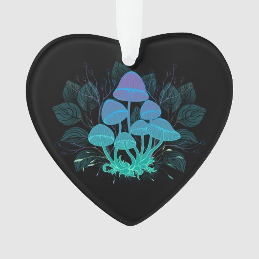 Paddenstoelen in struiken ornament (voorkant)