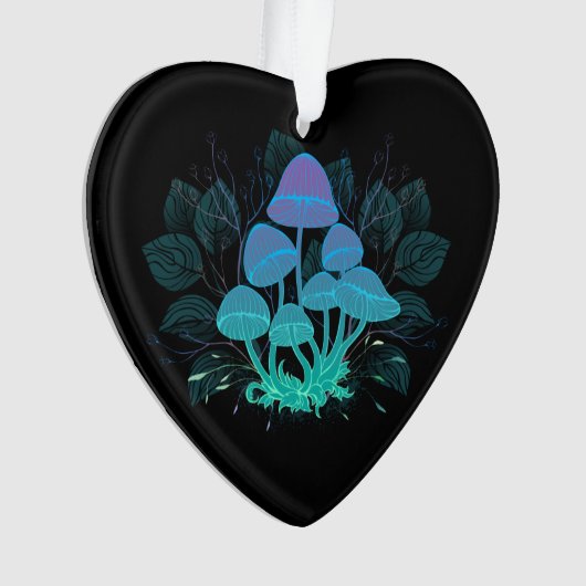 Paddenstoelen in struiken ornament (voorkant)