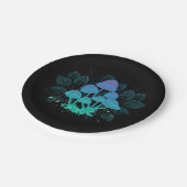 Paddenstoelen in struiken papieren bordje (Gekanteld)