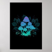 Paddenstoelen in struiken poster (Voorkant)