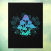 Paddenstoelen in struiken raamsticker (Vel 3)