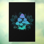 Paddenstoelen in struiken raamsticker (Vel 3)