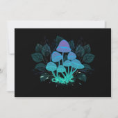 Paddenstoelen in struiken save the date (Voorkant)