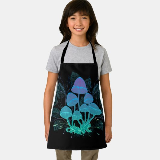 Paddenstoelen in struiken schort (Insitu)