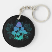 Paddenstoelen in struiken sleutelhanger (Achterkant)