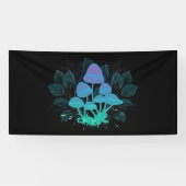 Paddenstoelen in struiken spandoek (Horizontaal)