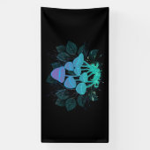 Paddenstoelen in struiken spandoek (Verticaal)