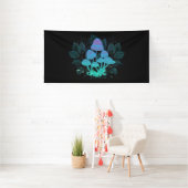 Paddenstoelen in struiken spandoek (Insitu)