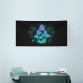 Paddenstoelen in struiken spandoek (Beurs)