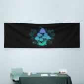 Paddenstoelen in struiken spandoek (Beurs)