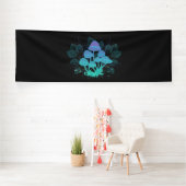 Paddenstoelen in struiken spandoek (Insitu)