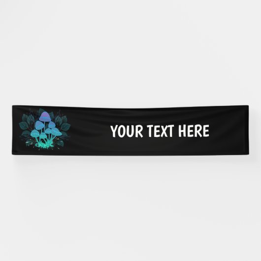 Paddenstoelen in struiken spandoek (Horizontaal)