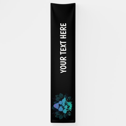 Paddenstoelen in struiken spandoek (Verticaal)