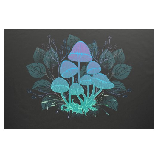 Paddenstoelen in struiken stof (Yard (91,4 cm))