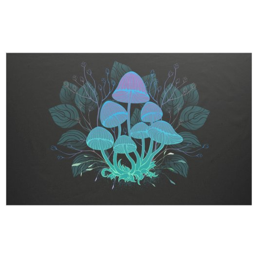 Paddenstoelen in Struiken Stof (Yard (91,4 cm))
