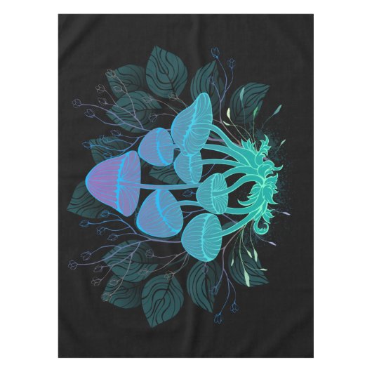 Paddenstoelen in struiken tafelkleed (Voorkant)