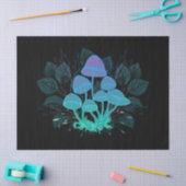 Paddenstoelen in struiken tissuepapier (Craft)