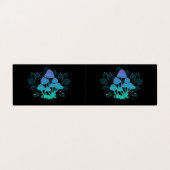 Paddenstoelen in struiken visitekaartje (Buitenkant ongevouwen)