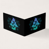 Paddenstoelen in struiken visitekaartje (Buitenkant)