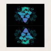 Paddenstoelen in struiken visitekaartje (Buitenkant ongevouwen)