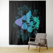 Paddenstoelen in Struiken Wandkleed (In situ)