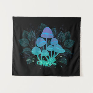 Paddenstoelen in Struiken Wandkleed