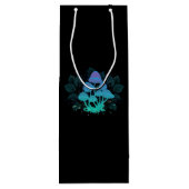 Paddenstoelen in struiken wijn cadeautas (Achterkant)