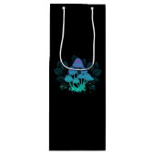 Paddenstoelen in struiken wijn cadeautas (Voorkant)